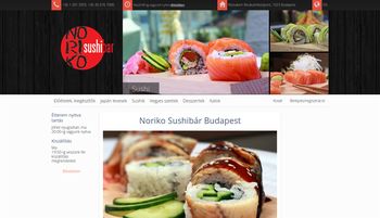 Noriko Sushibár Budapest honlapja