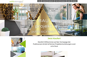Herzlich Willkommen auf der Homepage der Publicscreen GmbH & Partner Projektentwicklungen rund ums Haus ....mehr als nur ein Traum! Die ideale Lösung um